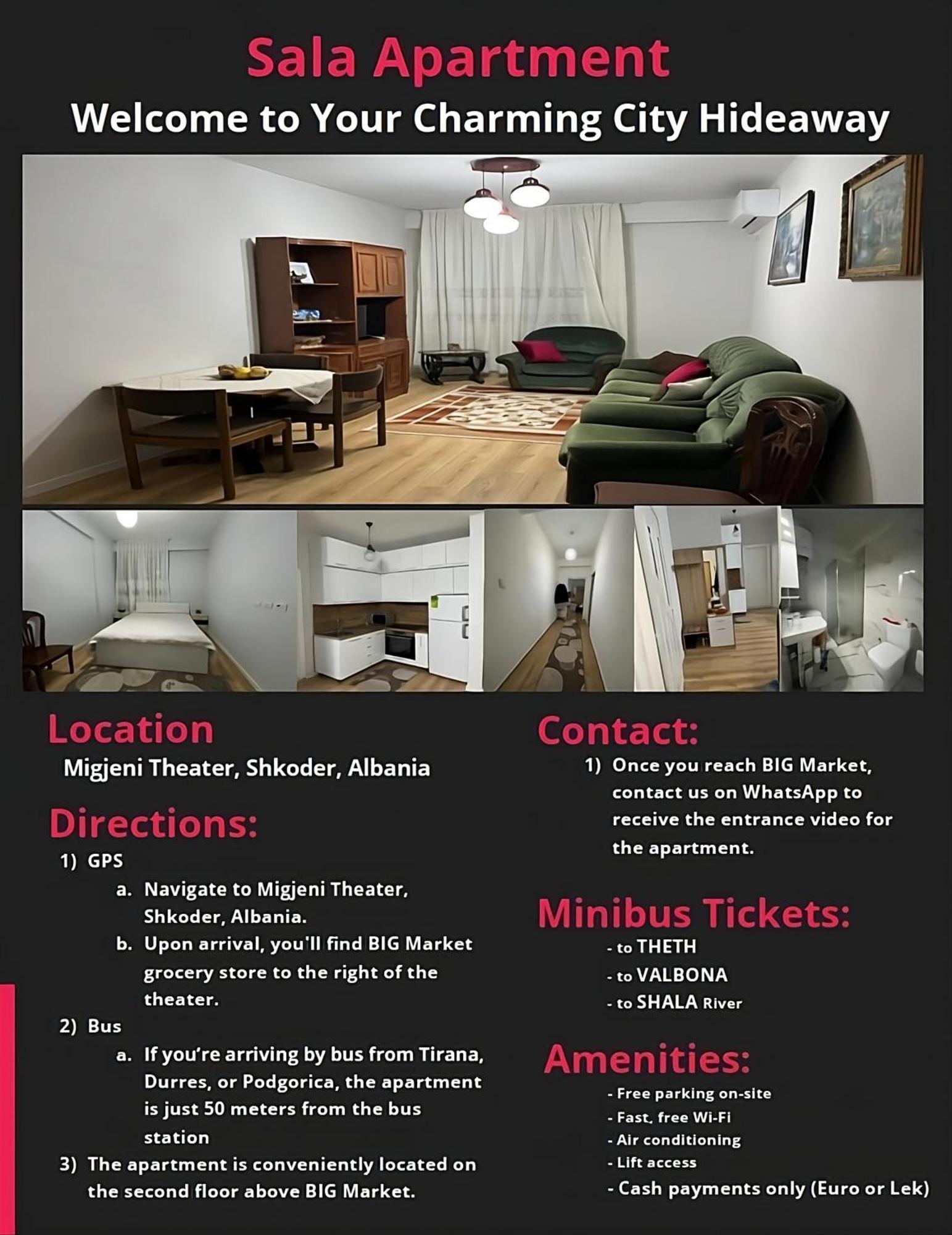 Sala Apartment Σκόδρα Εξωτερικό φωτογραφία
